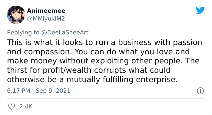 Store Owner Explains How Labor Exploitation Works, Says She Earns '70k Like Everybody Else'