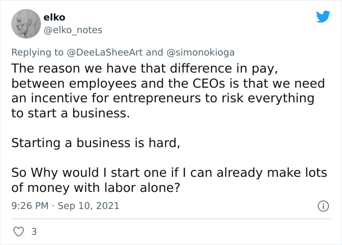 Store Owner Explains How Labor Exploitation Works, Says She Earns '70k Like Everybody Else'