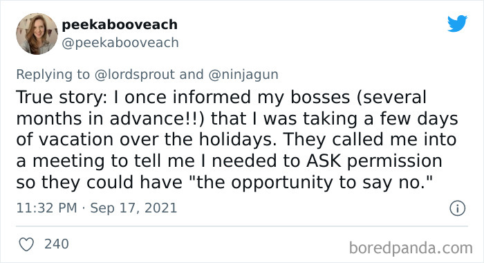 Workers Stories Asking Time Off