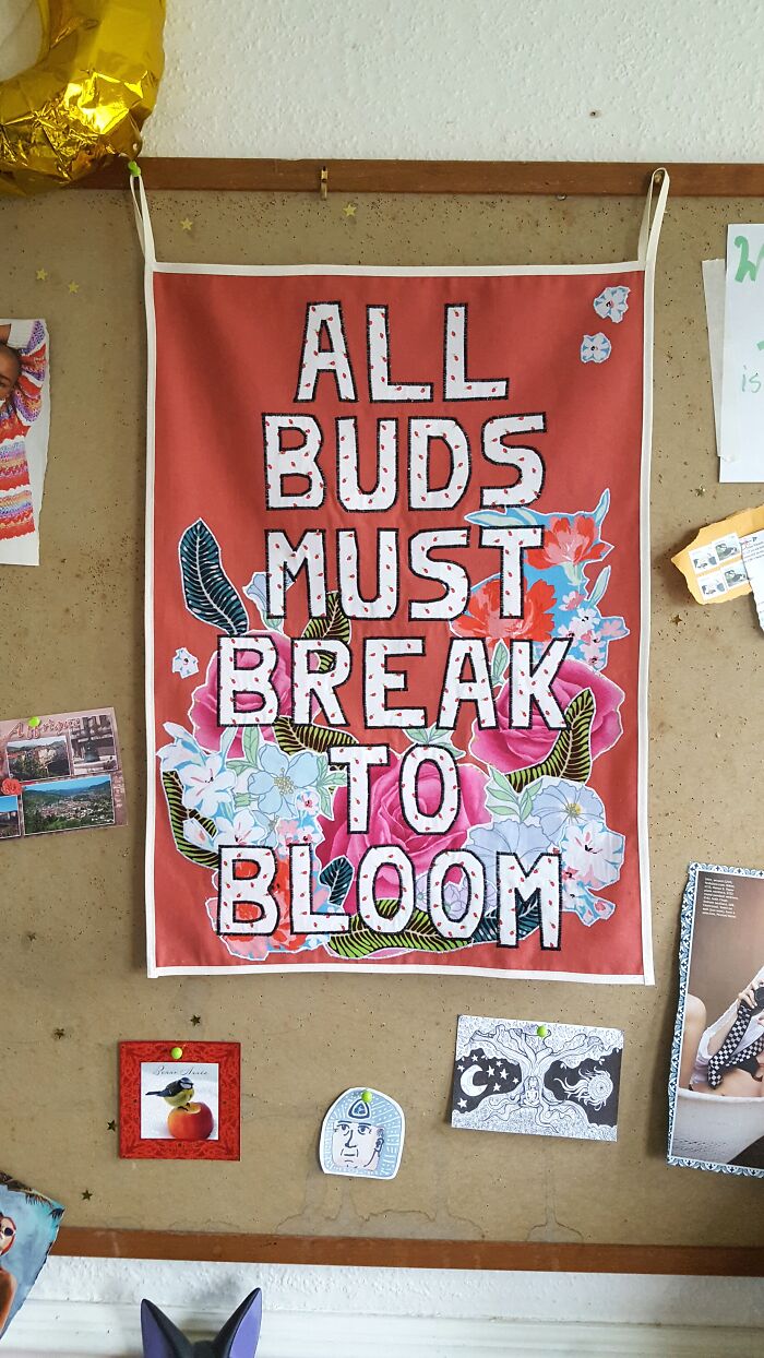 I Make Wall Hangings By Layering Different Fabrics In An Appliqué Collage