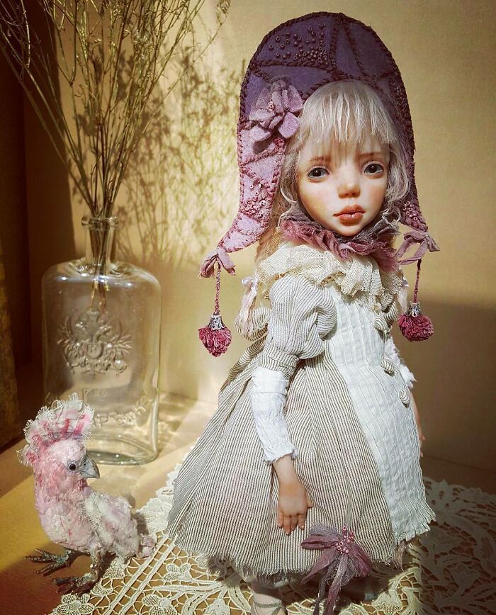 16 Years Helena Oplakanska Create Art Dolls