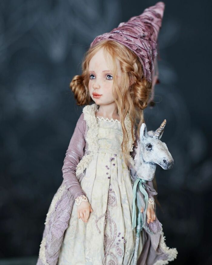 16 Years Helena Oplakanska Create Art Dolls