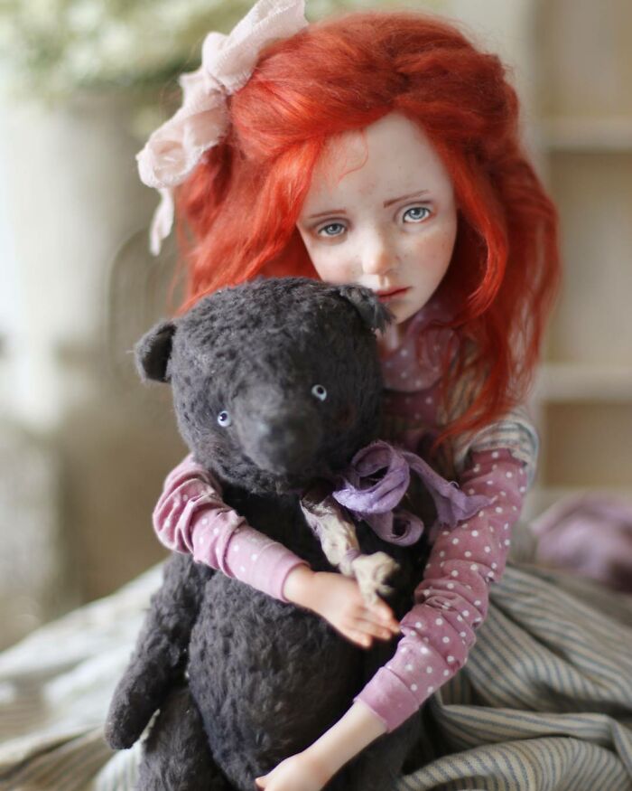 16 Years Helena Oplakanska Create Art Dolls