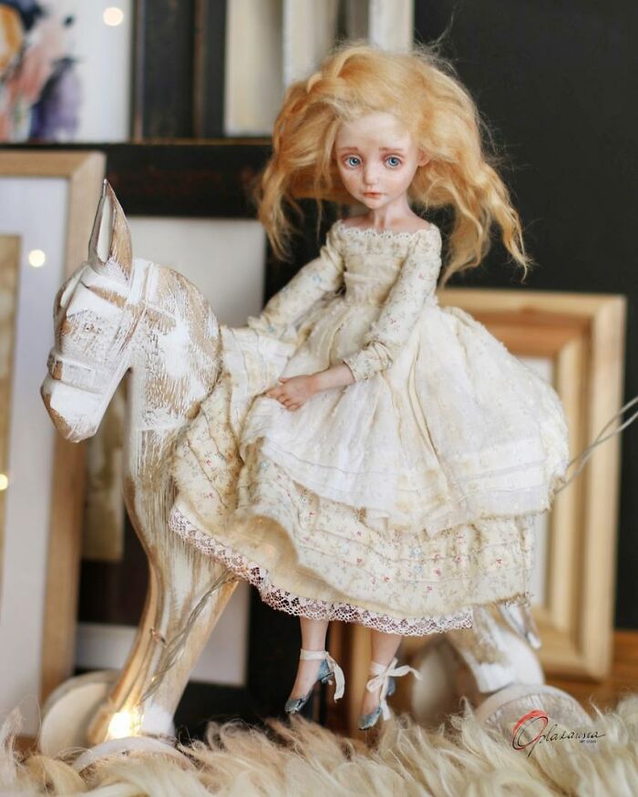 16 Years Helena Oplakanska Create Art Dolls