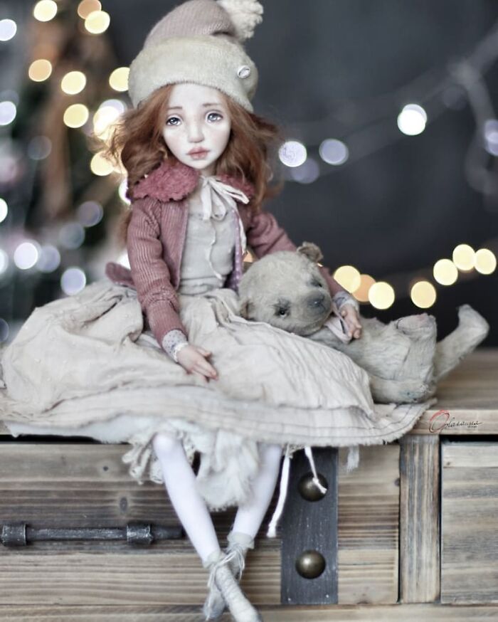 16 Years Helena Oplakanska Create Art Dolls