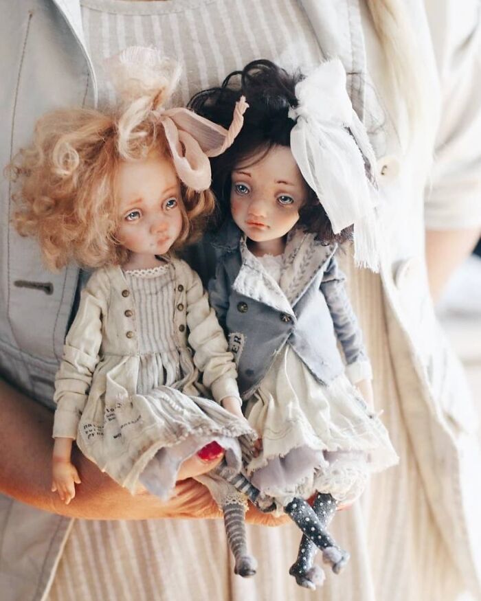 16 Years Helena Oplakanska Create Art Dolls