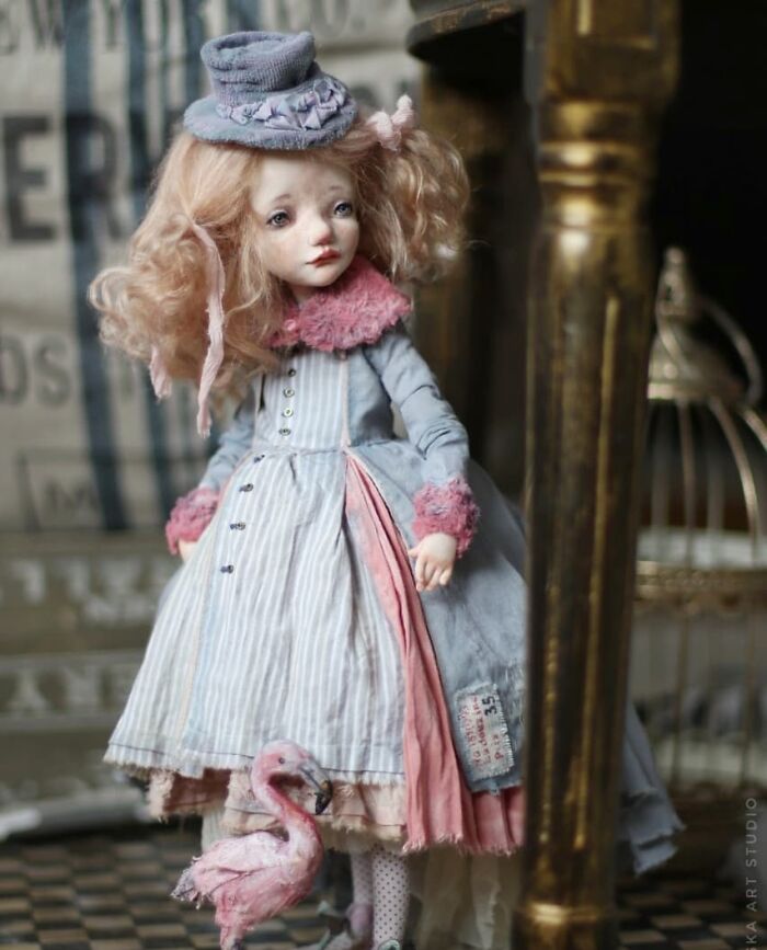 16 Years Helena Oplakanska Create Art Dolls
