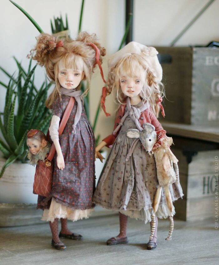 16 Years Helena Oplakanska Create Art Dolls