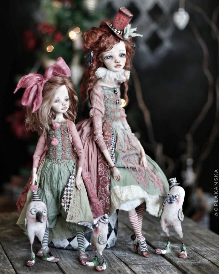 16 Years Helena Oplakanska Create Art Dolls