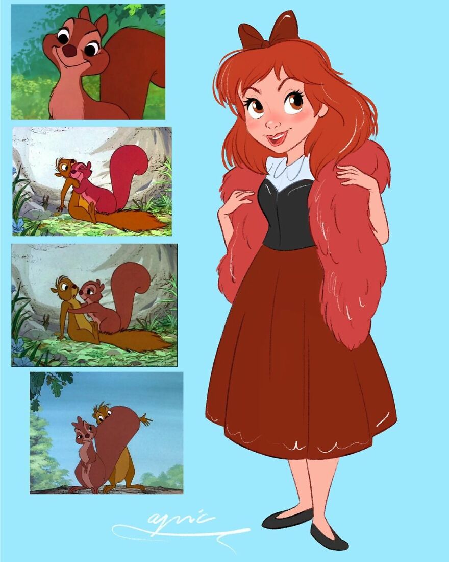 Girl Squirrel From The Sword In The Stone