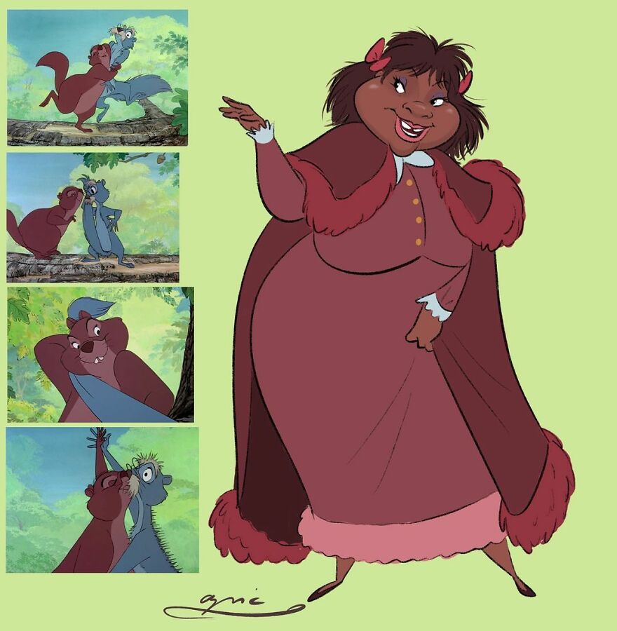 Granny Squirrel From The Sword In The Stone