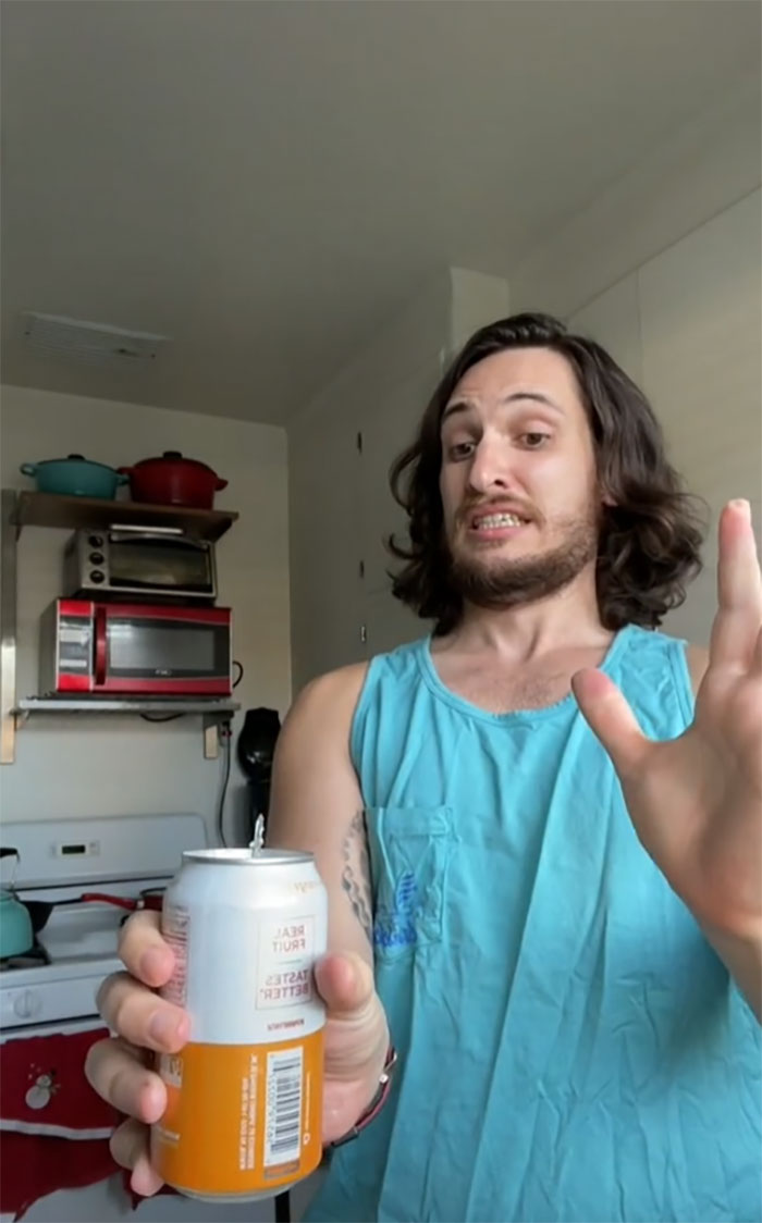 You Tap The Side Of The Can, Not The Top, To Stop It From Exploding