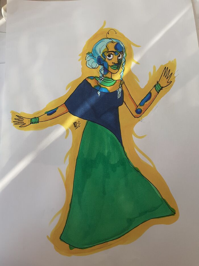 A Yellow And Blue Girly :)