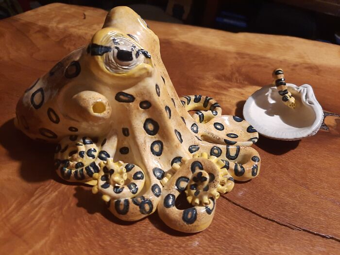 Non Traditional Cup And Saucer I Made For An Art Class