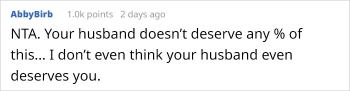 Husband Asks For 50% Of Wife's Booming Business Despite Never Believing In It, Wife Isn&rsquo;t Having Any Of It