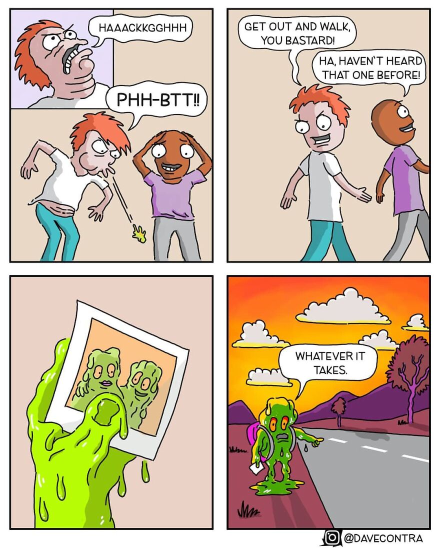 Artist Makes Comics With Morbid Humor And Politically Incorrect