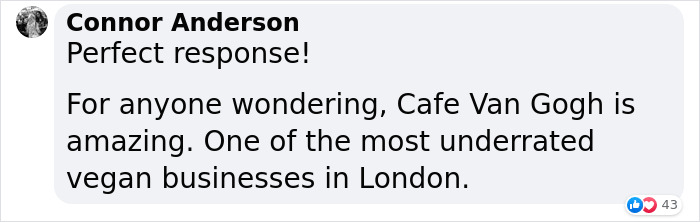 Customer Rates A Vegan Café With One Star Because They Didn't Have 'Normal' Milk, The Owner Replies With A Witty Comeback Customer Rates A Vegan Café With One Star Because They Didn't Have 'Normal' Milk, The Owner Replies With A Witty Comeback