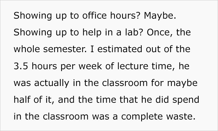Student Gets Sweet Revenge On His Lazy Professor After He Unfairly Fails Half The Class