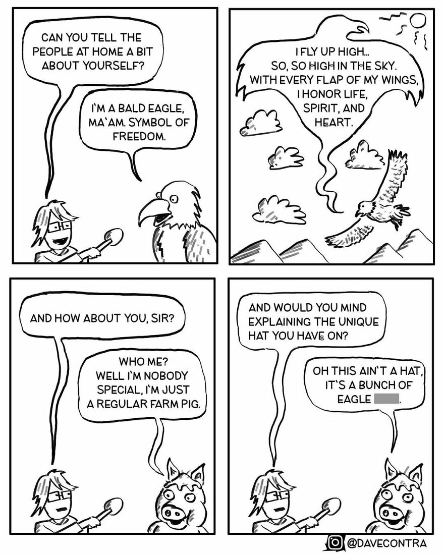 Artist Makes Comics With Morbid Humor And Politically Incorrect