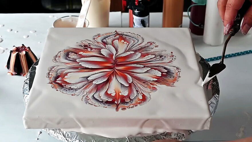 Acrylic Pour Flower Painting ~ Cup Bottom Reverse Dip ~ Fluid Art Tutorial ~ Paint #withme Acrylic Pour Flower Painting ~ Cup Bottom Reverse Dip ~ Fluid Art Tutorial ~ Paint #withme