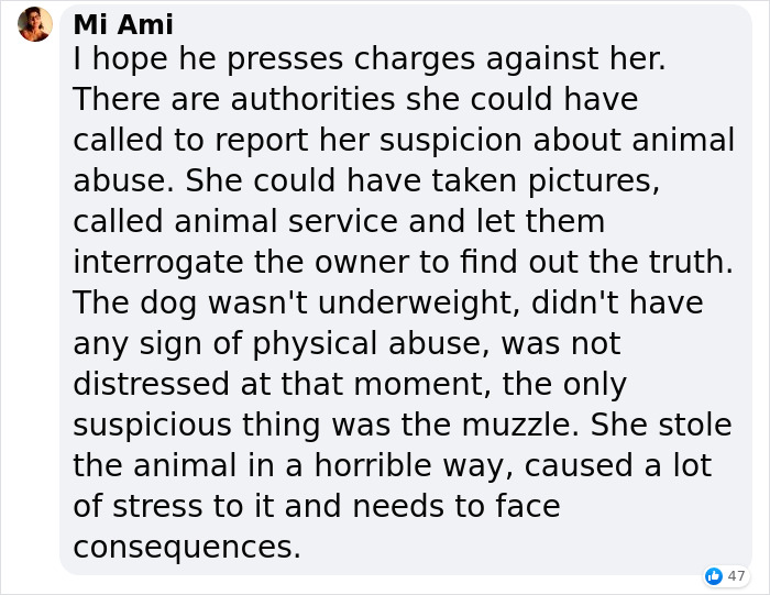 Stranger Mistakenly Tries To Liberate Guy's Muzzled Dog Due To Believing It's Animal Cruelty Stranger Mistakenly Tries To Liberate Guy's Muzzled Dog Due To Believing It's Animal Cruelty