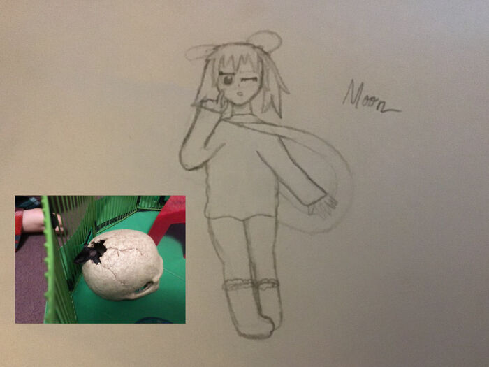 Moon The Mouse As A Human. Yes That Is A Skull.