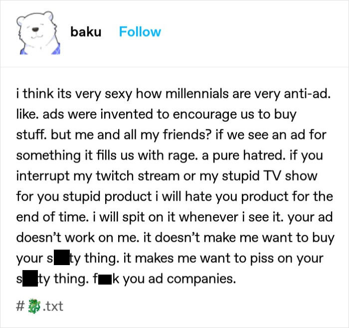 Less Ads More Content Follow