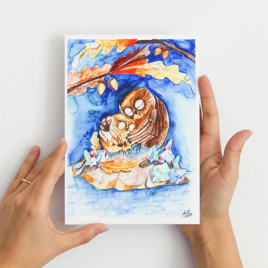 I Painted My First Owl 3 Years Ago, And Haven't Been Able To Stop Since (36 Pics)