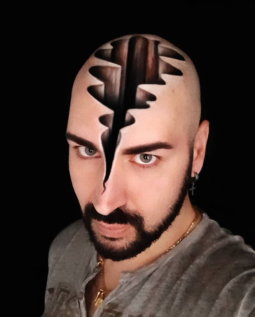 Italian Artist Continues To Amaze With Paintings On His Body (75 New Pics)