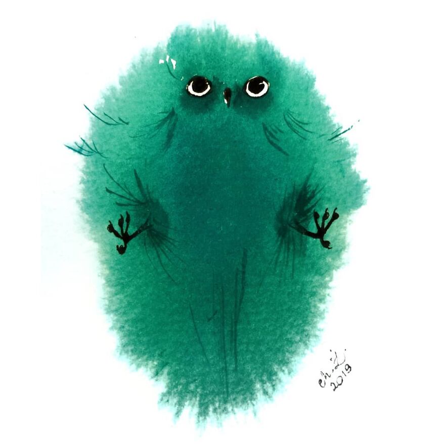 I Painted My First Owl 3 Years Ago, And Haven't Been Able To Stop Since (36 Pics)