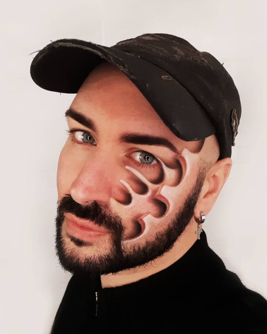 Italian Artist Continues To Amaze With Paintings On His Body (75 New Pics)