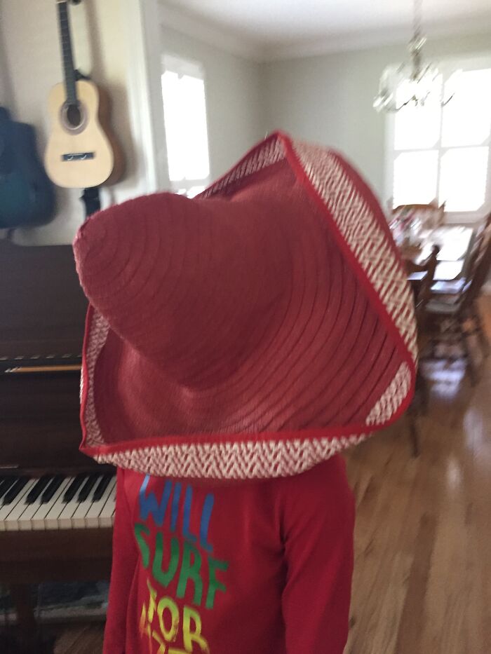 Just My Little Brother With A Sombrero On His Face Xd