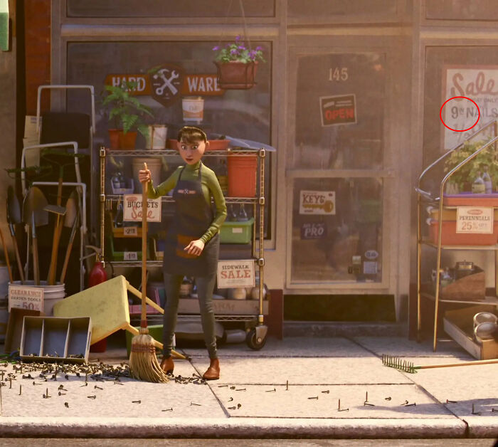 In Soul (2020), You Can See A Sign For "9 Inch Nails" At A Hardware Store. This Is A Reference To Trent Reznor And Atticus Ross, Two Of The Movies Composers And Members Of The Band "Nine Inch Nails"
