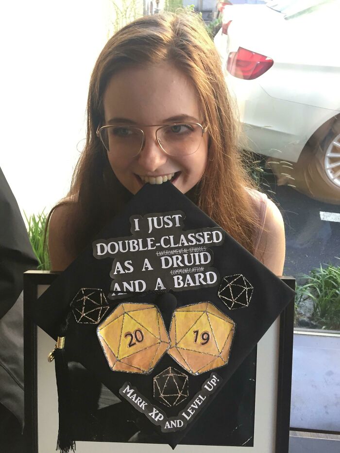 My Best Friend Just Graduated University With A Double Major In Environmental Studies And Communication And This Is How She Decorated Her Cap