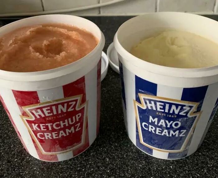 Ketchup And Mayo Ice Cream