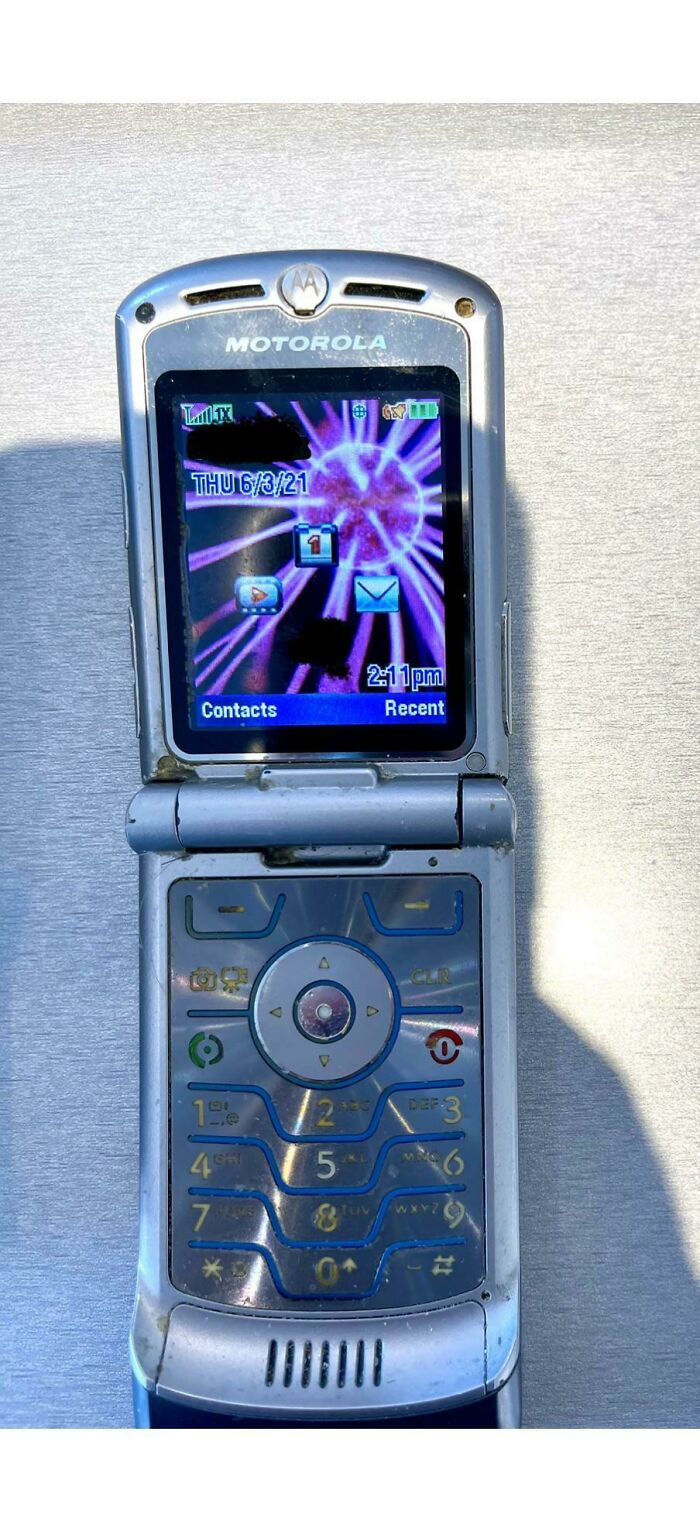 A Customer Of Mine Finally Decided To Upgrade... Motorola Razr, Purchased November 2006