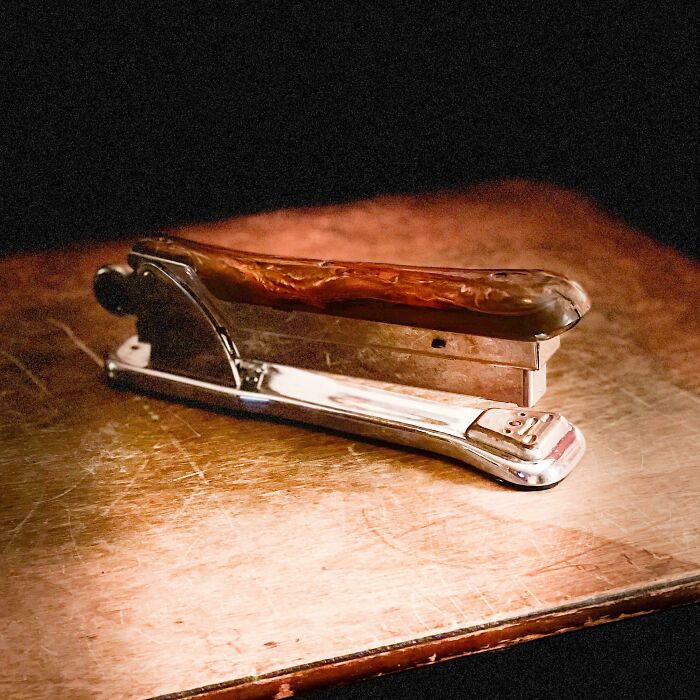 We're Doing Staplers Now? Here's My Made-In-Chicago Ace 502 From The 1940s Or ’50s. They're Available On Ebay For About $25