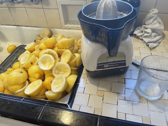 This Juicit Juicer From The Late 60s Is A Champ. Just Made 5 Qts Of Juice!