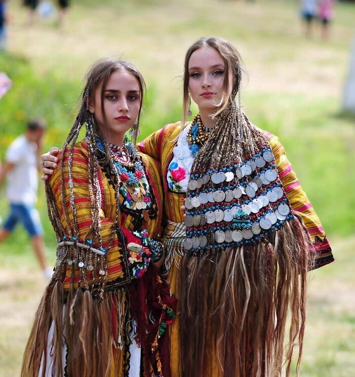 Traditional Gowns And Braids Of The Pomak Village Of Startsevo, Bulgaria