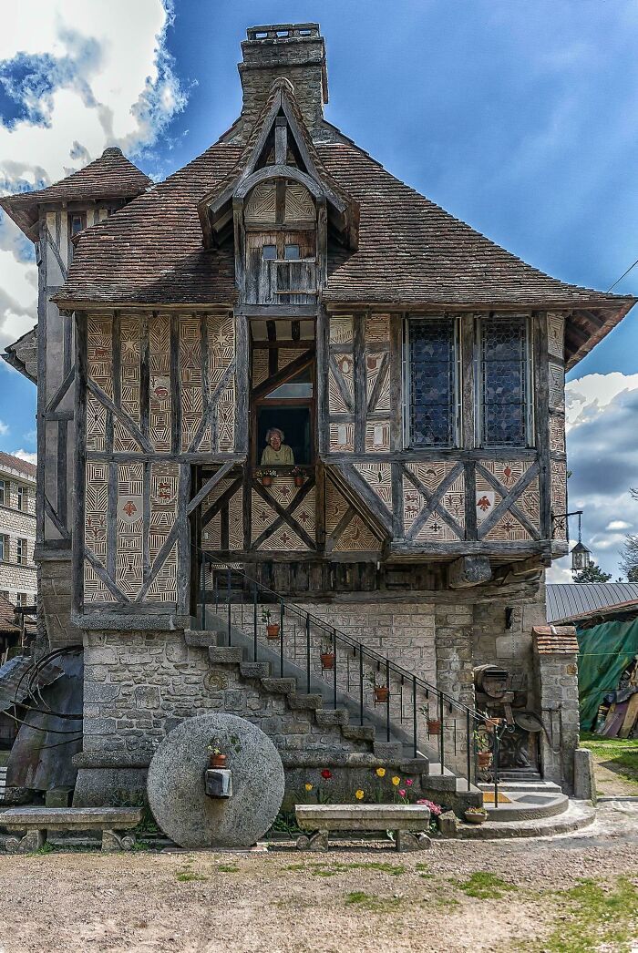 Medieval House Built In 1509 In Argentan, Orne, France