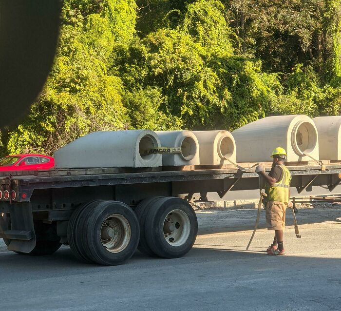 He Couldn't Figure Out Why I Wouldn't Let Him Off The Yard With His Load 'Securement'