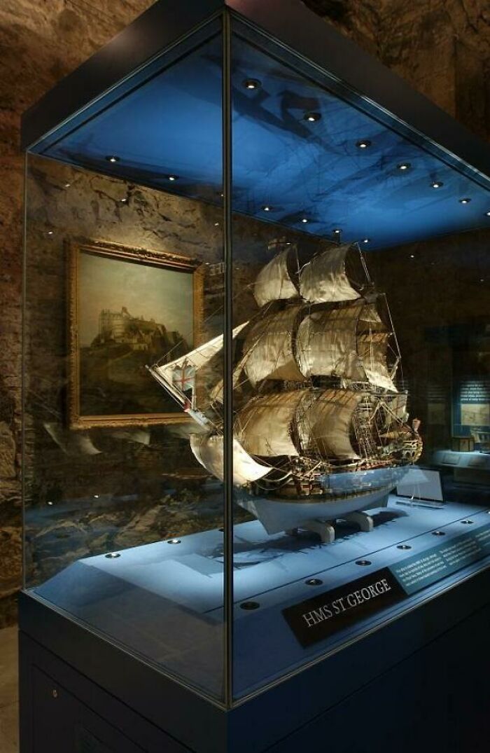 Model Of Hms St George Made By Pows Of The Seven Years War