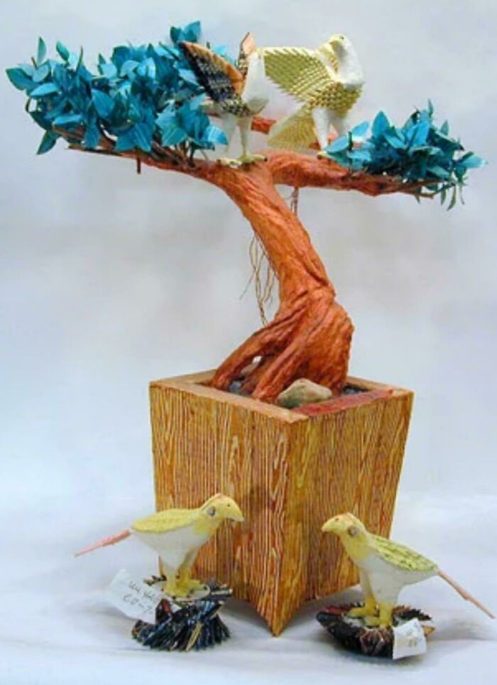 Asian Prison Art Made By Liv Bao Jin, A Chinese Refugee, Made And Sold To Pay Legal Bills, 1993