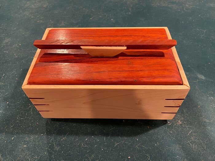 I Became Legally Blind Almost 2 Years Ago I Started Woodworking A Year Ago Here Is My Latest Masterpiece