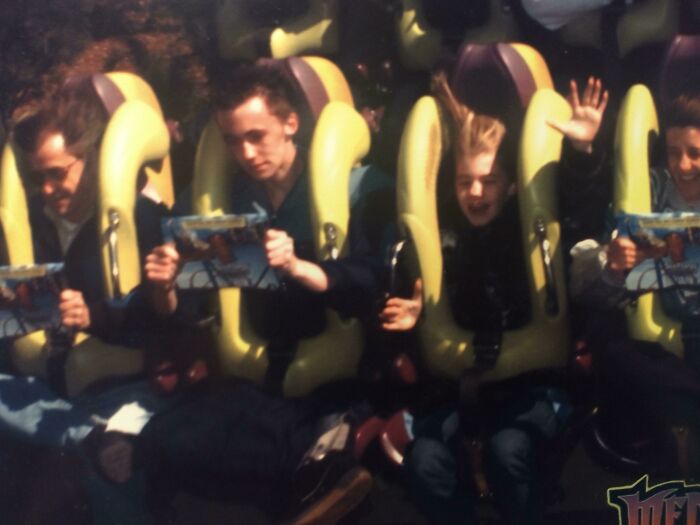 An Old Picture Of The Family & I Reading While Riding A Rollercoaster (Formerly Medusa, Now Bizzaro). My Sister Lost Her Pamphlet
