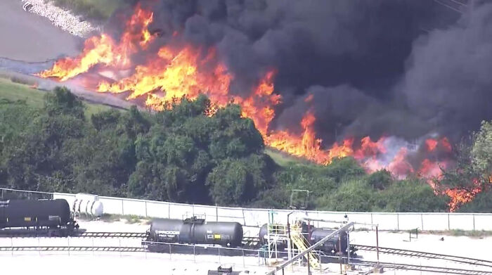 Train Derailment In Illinois
