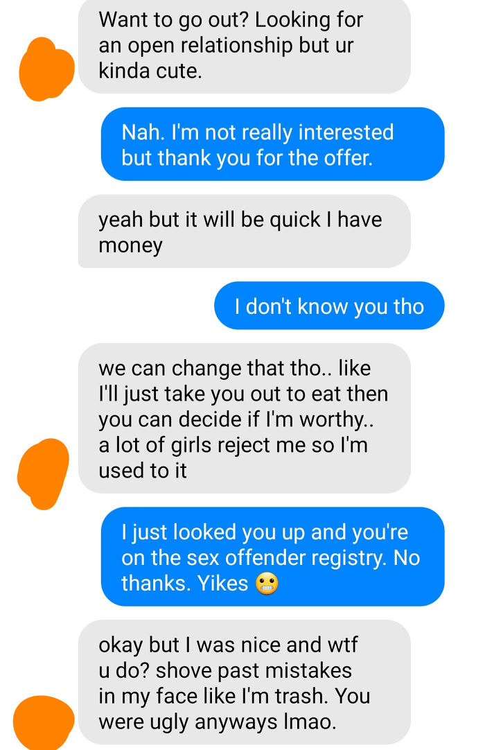 A Nice Guy Who Is Also A Sex Offender... She Dodged A Bullet