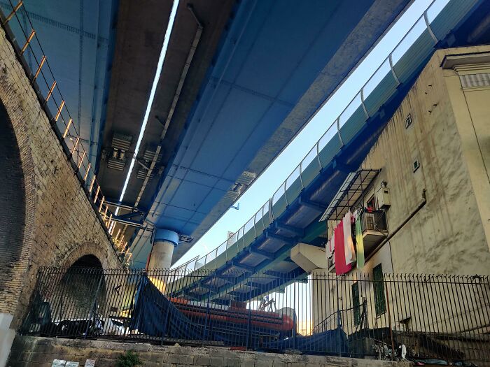 Residence Underneath A Highway In Naples, Italy