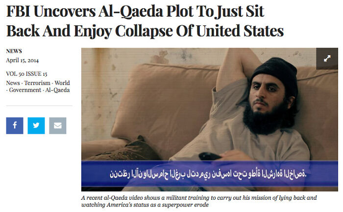 An Article By The Onion In 2014