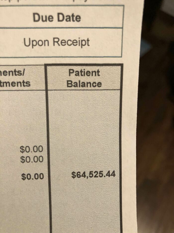 My Bill For A 2 Night Hospital Stay